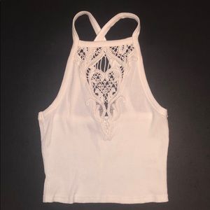 White Kendall + Kylie Cropped Tank